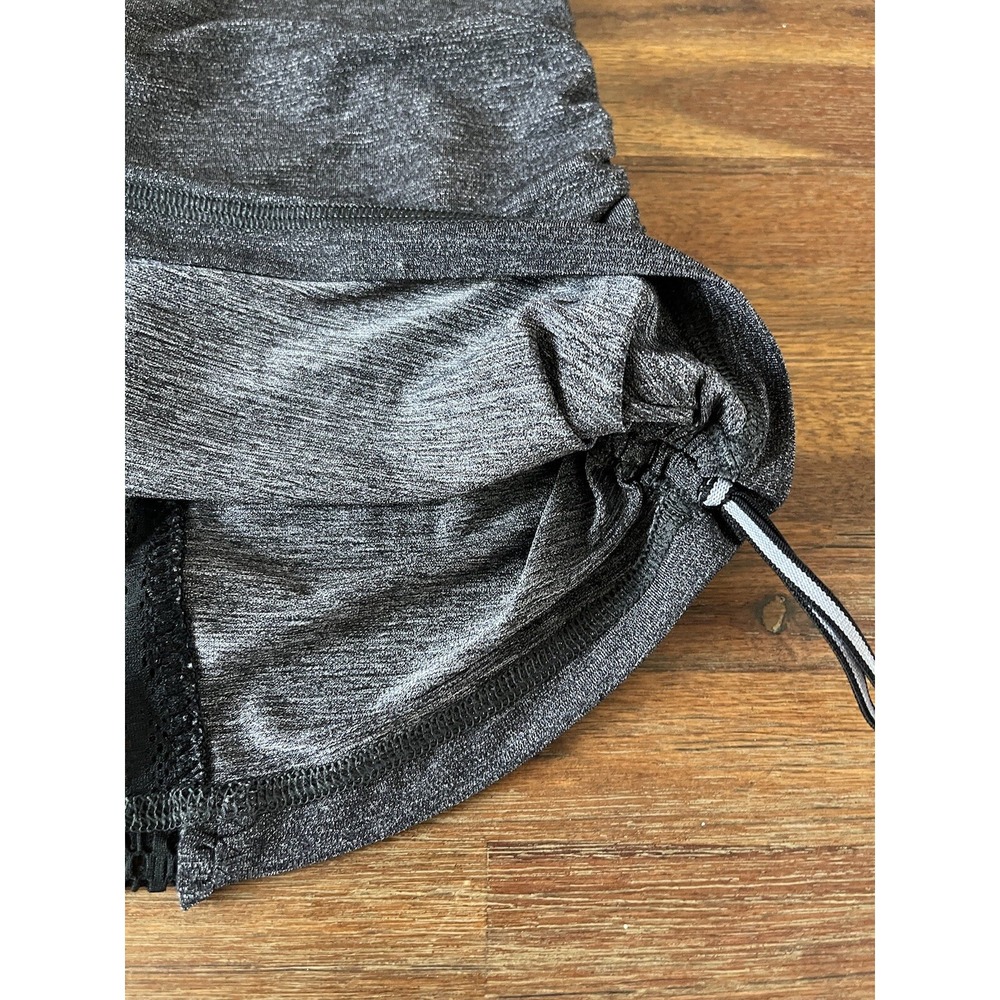 Lululemon Run Black Tie and Fly‎ Ruched Sides Tank Never Worn Size 2 - Picture 9 of 16